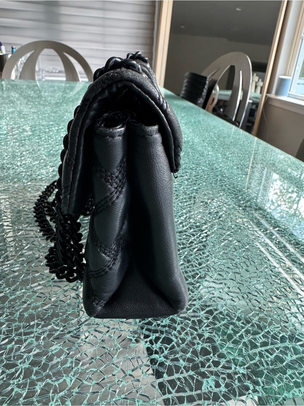 Kurt Geiger Quilted Chain Shoulder crossbody Bag - Black - Picture 3 of 10